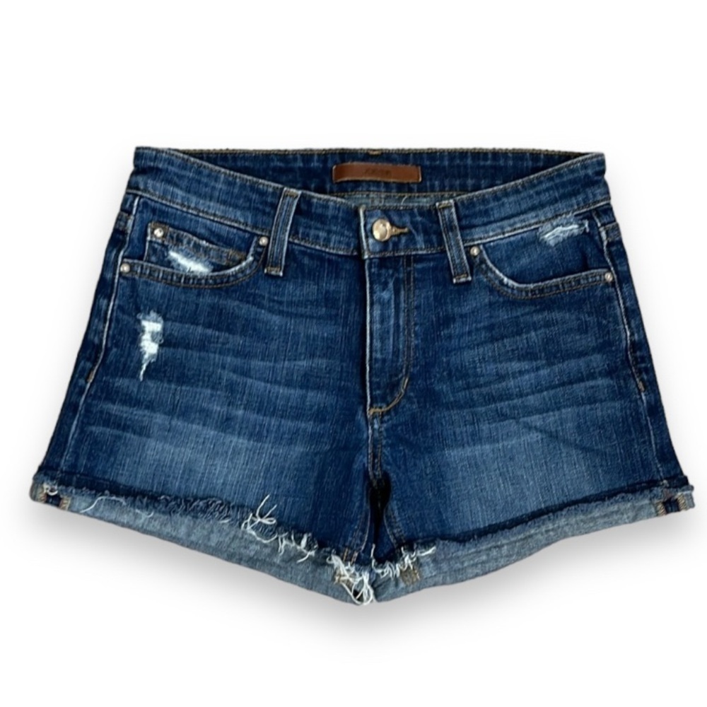 Joe’s Jean Shorts Women’s Size 26 Collector Edition Dark Wash Distressed Cut Off